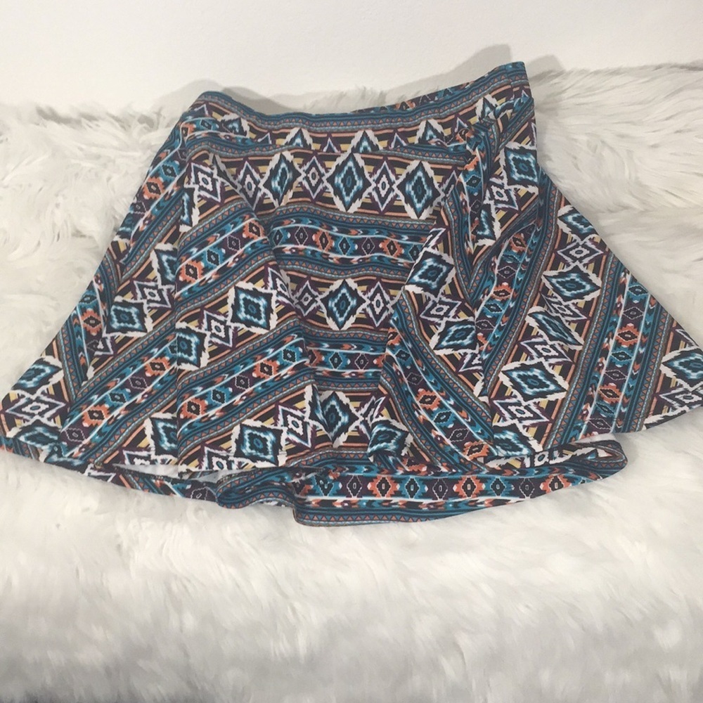 Olsenboye Women’s Multicolor Stretch Mini Skirt